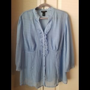 Lane Bryant 18/20 Blue Blouse